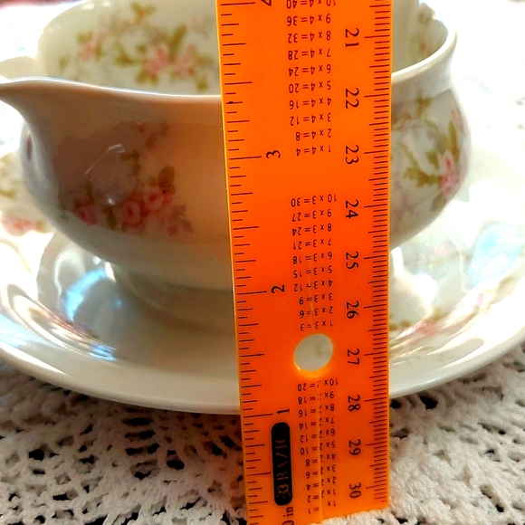 Limoges roses Saucer - Picture 5 of 6